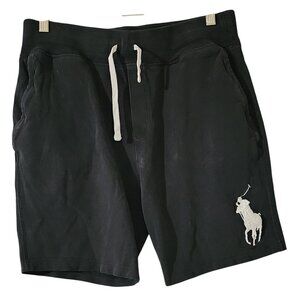 Polo Ralph Lauren Black Large Pony LogoDrawstring Shorts Size M